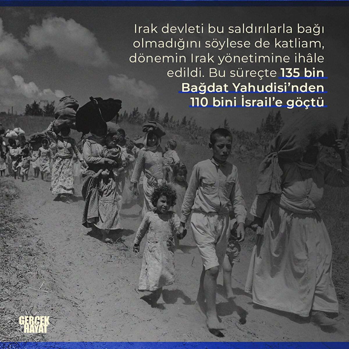 135 bin Bağdat Yahudisi’nden 110 bini İsrail’e göçtü