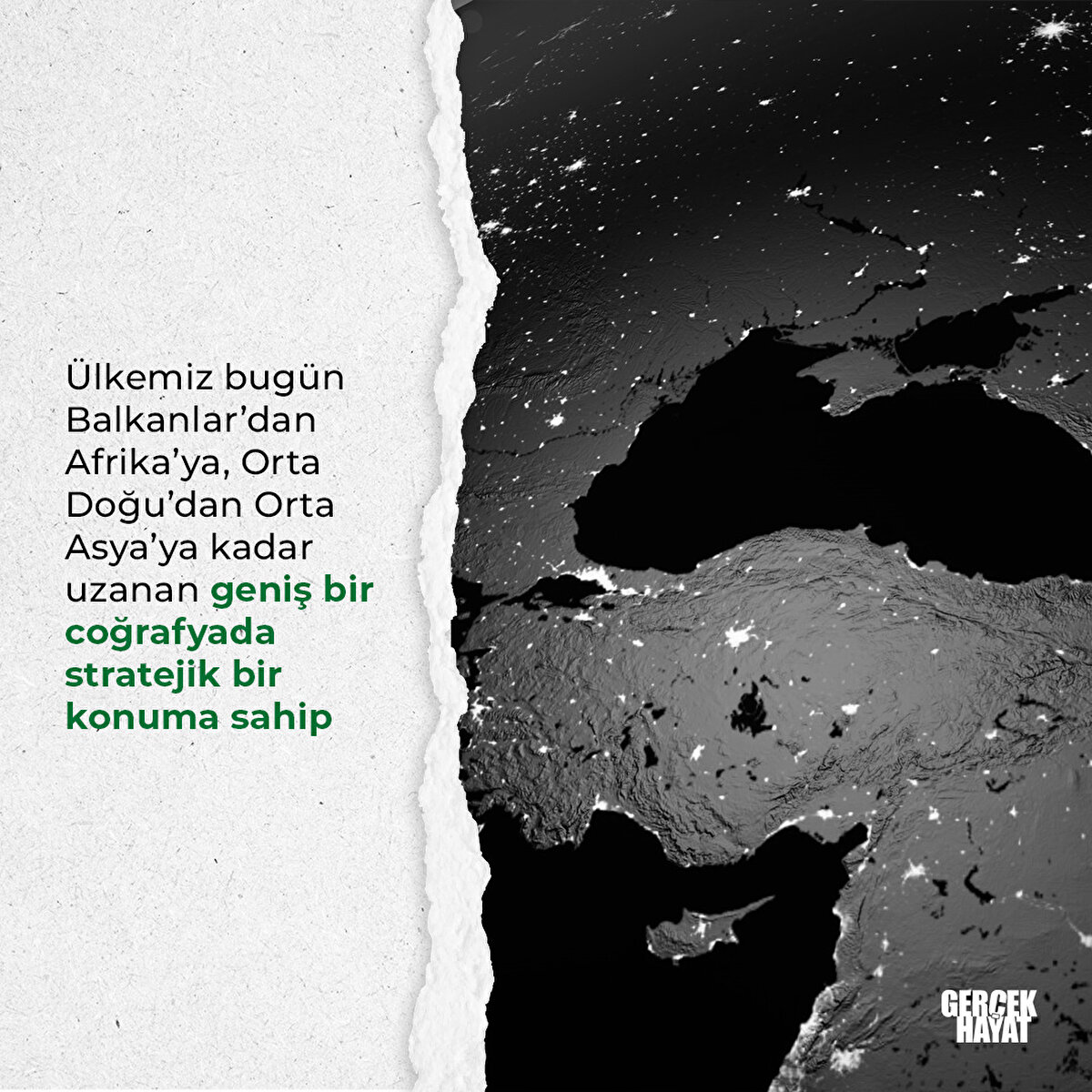 Büyük bir stratejik önem taşıyoruz