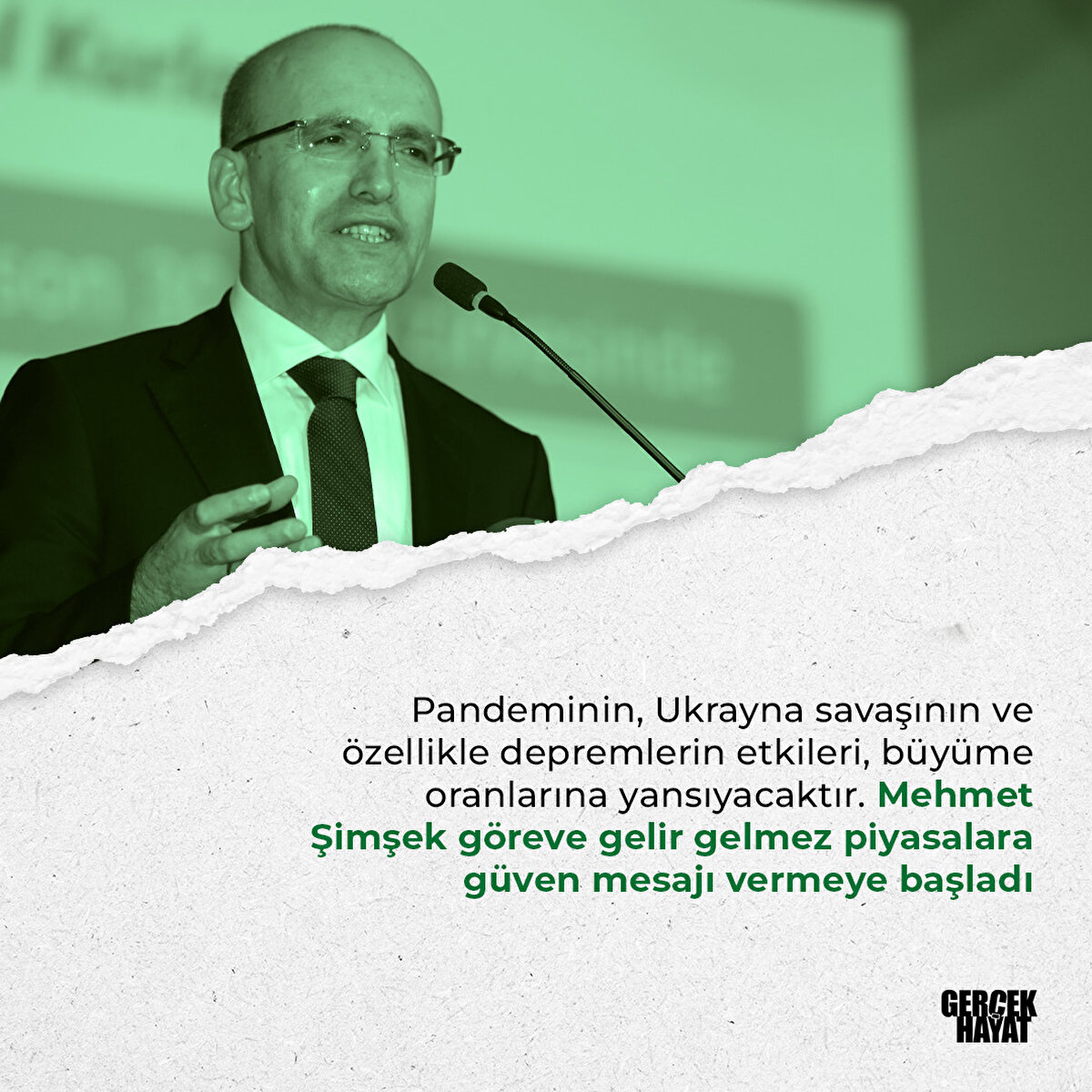 Mehmet Şimşek piyasalara güven verdi
