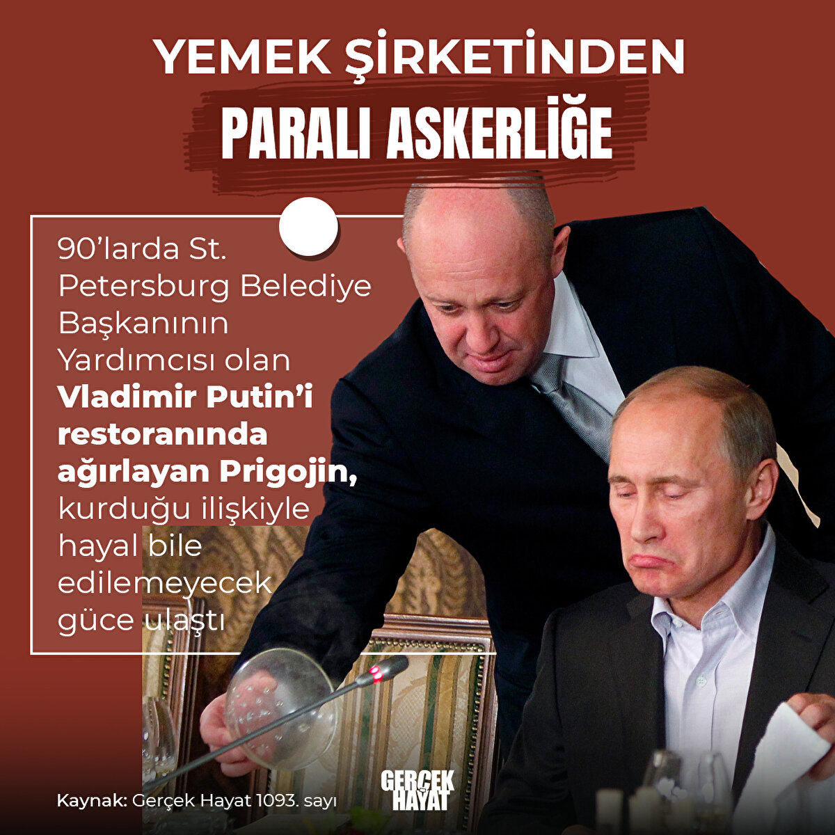 90'lı yıllarda Prigojin, Vladimir Putin’i restoranında ağırlıyordu