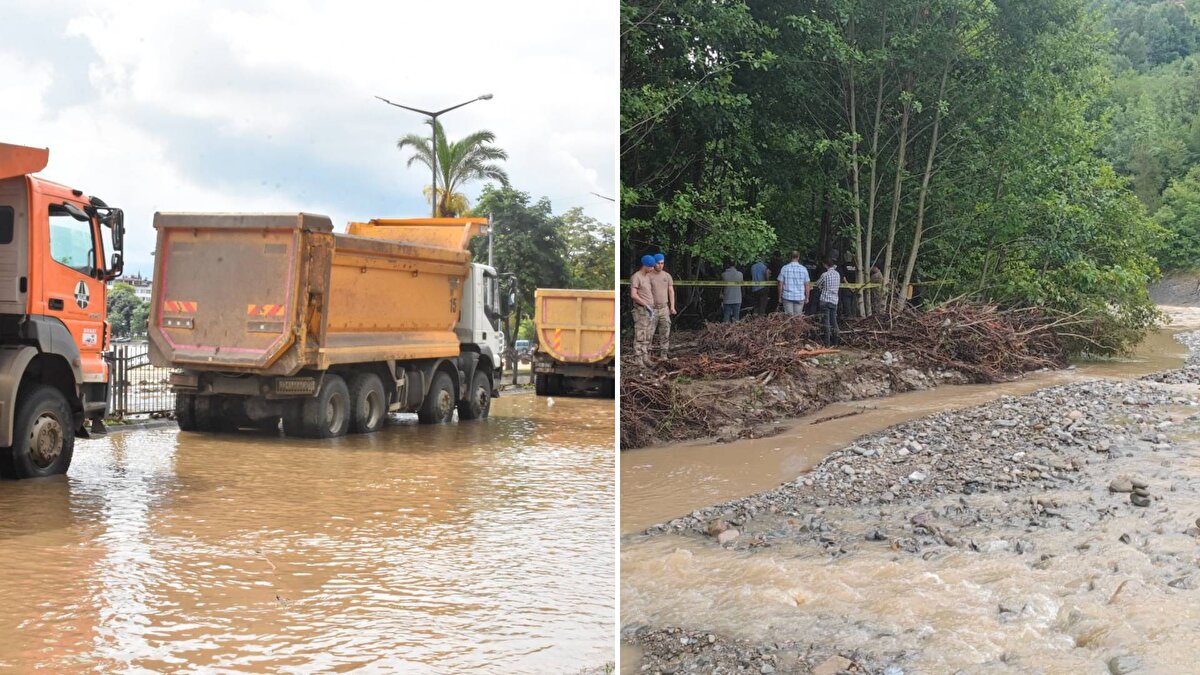 Samsun'un Çarşamba ilçesinin yüksek kesimlerinde dün etkili olan sağanak nedeniyle Aşağımusalla Mahallesi'nden geçen Abdal Deresi'nin su seviyesi yaklaşık 4,5 metreye yükseldi.