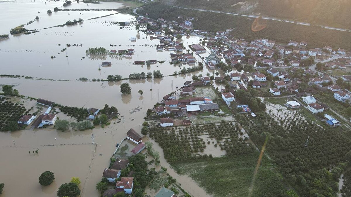 Pazarsuyu Deresi'nin bazı noktalarında taşkınlar sonucu yollarda su birikintileri oluştu. İlçenin Bahçeli ve Şeyhmusa köylerinde ise şiddetli yağış nedeniyle heyelanlar meydana geldi.<br><br>
