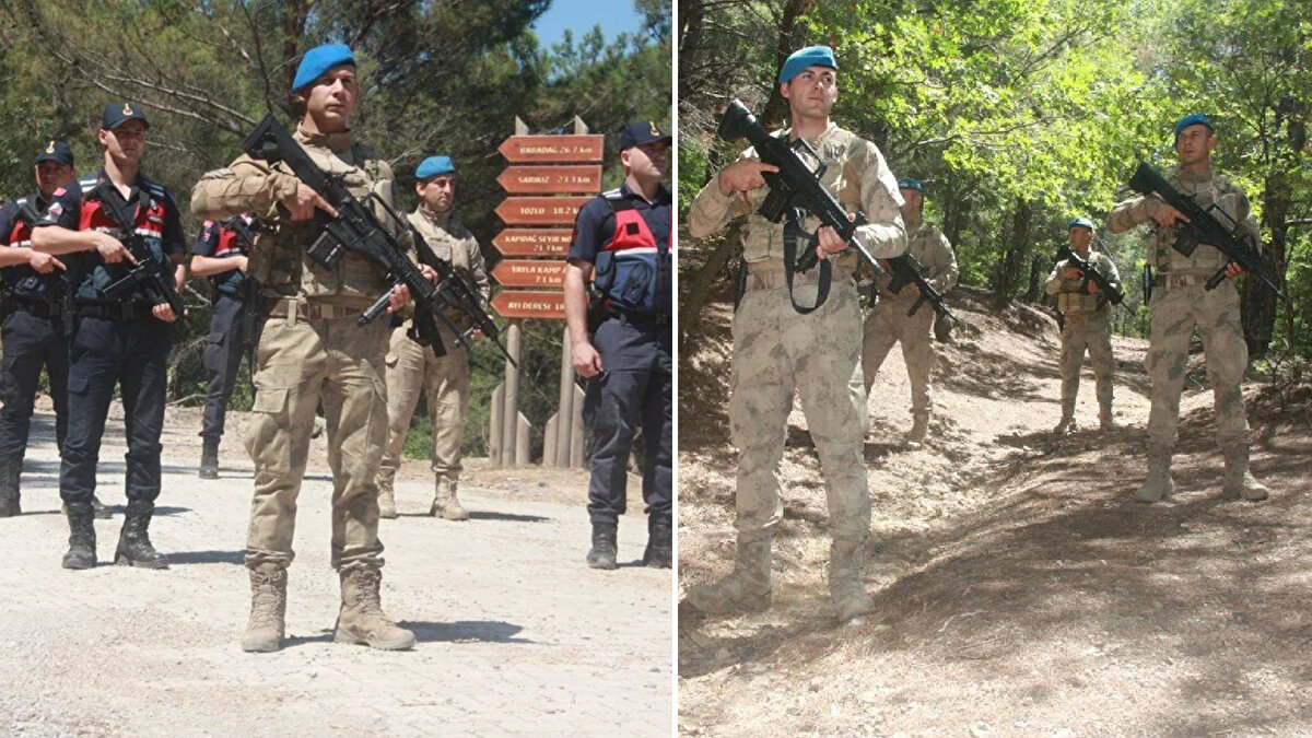 Komando Timleri ve Jandarma Asayiş Timleri, hem yaya hem de araçlı olarak görev yapacak ve 7 gün 24 saat boyunca bölgede hazır bulunacak. Ayrıca jandarmaya insansız hava araçları da (Drone) bölgede uçuşlar yaparak izinsiz giriş ve çıkışları kontrol edecek.<br><br>