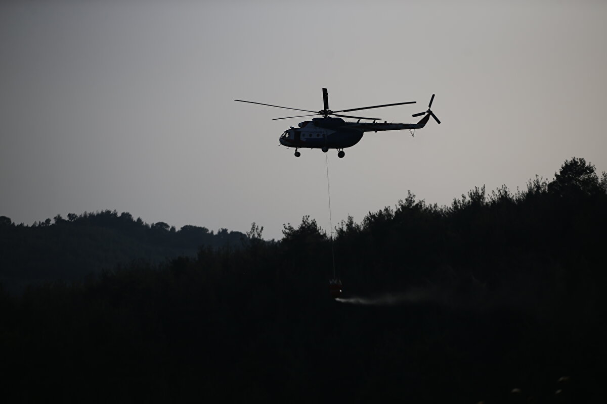 Yangına, Muğla Orman Bölge Müdürlüğüne bağlı 9 helikopter ve 9 uçakla havadan, 53 arazöz ve su tankeri, 4 dozer, 300'ün üzerinde personelle karadan müdahale edildi.<br><br>