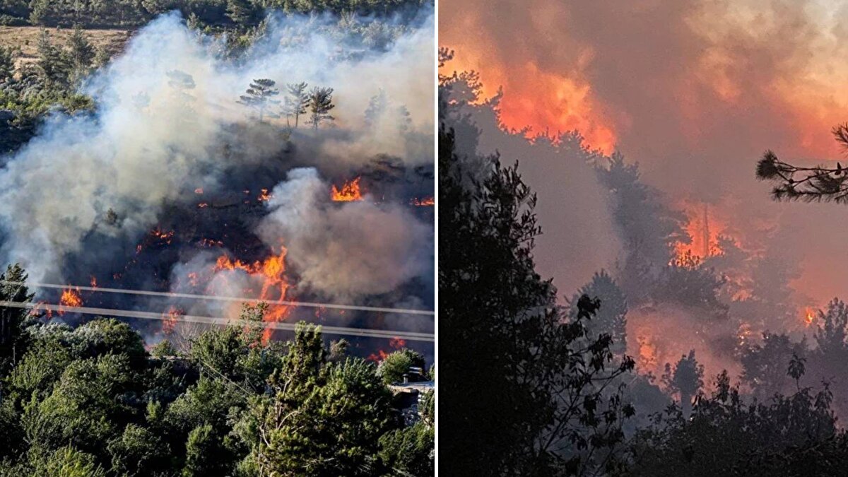 Türkiye dün başlayan orman yangınlarıyla mücadele ediyor.<br><br>Hatay ile Çanakkale'nin iki ayrı noktasındaki yangınlarla havadan ve karadan mücadele sürüyor.<br><br>Adana, Mersin ve Muğla'daki orman yangınları ise kontrol altına alındı.<br><br>Tarım ve Orman Bakanı İbrahim Yumaklı, ekiplerin çalışmalarının sürdüğünü açıkladı.<br><br>2 KİŞİ TUTUKLANDI<br><br>Öte yandan, Adalet Bakanı Yılmaz Tunç son bir haftada ülke genelinde çıkan orman yangınlarıyla ilgili olarak 7 kişinin gözaltına alındığını, bunlardan 2’sinin tutuklandığını söyledi.