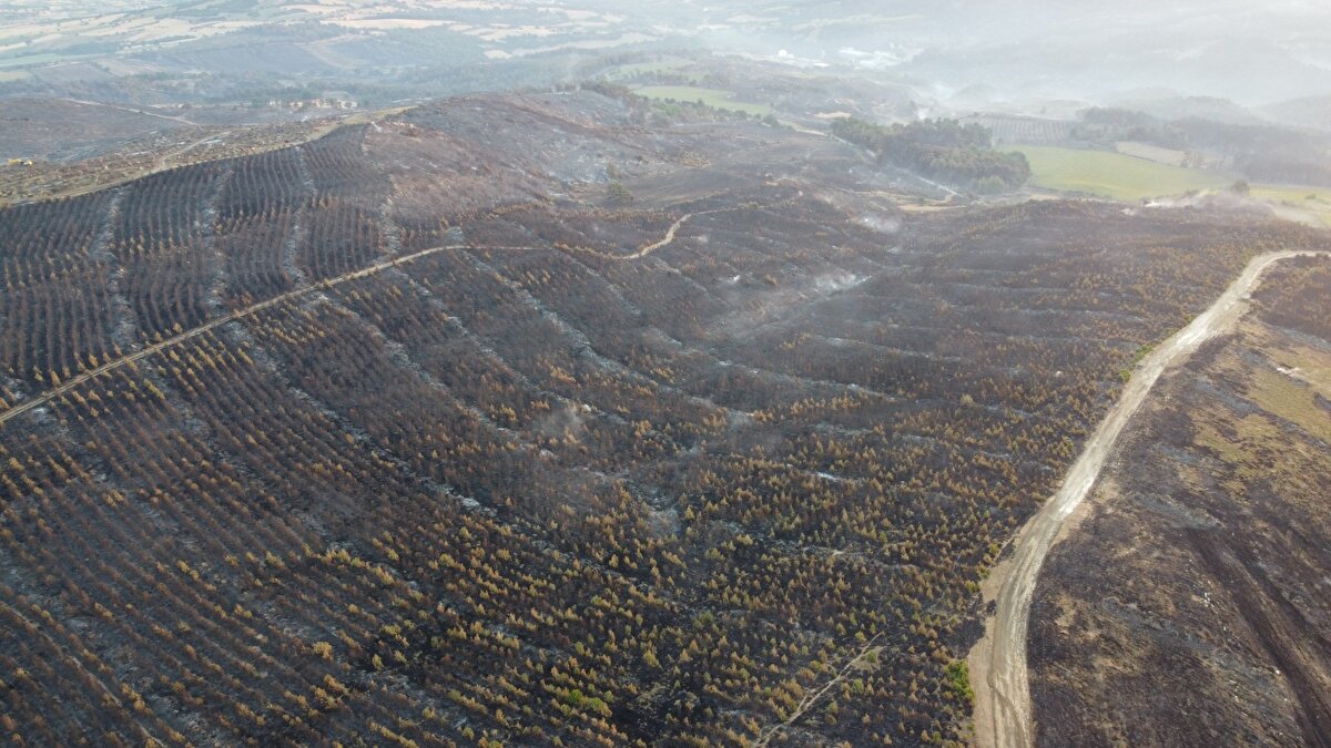 Ekipler gece boyu soğutma çalışmalarına devam etti.<br><br>