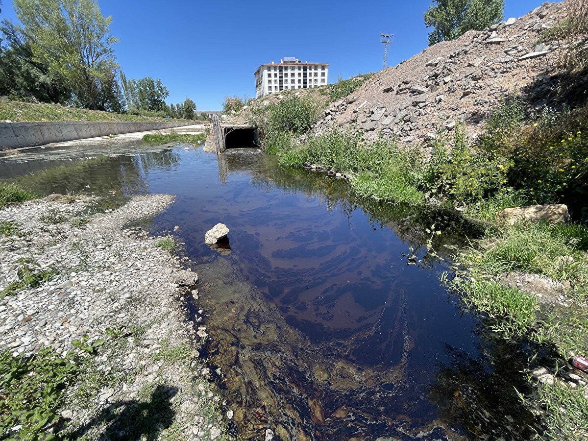 Nehrin yüzeyinde, genellikle tankerlerin yaptığı kaza sonucu denizlerde oluşan yakıt kirliliğine benzer bir manzara ile karşılaşan amatör balıkçılar, Devlet Su İşleri (DSİ) ve Tarım Orman Müdürlüğü ile polise ihbarda bulundu.<br><br>