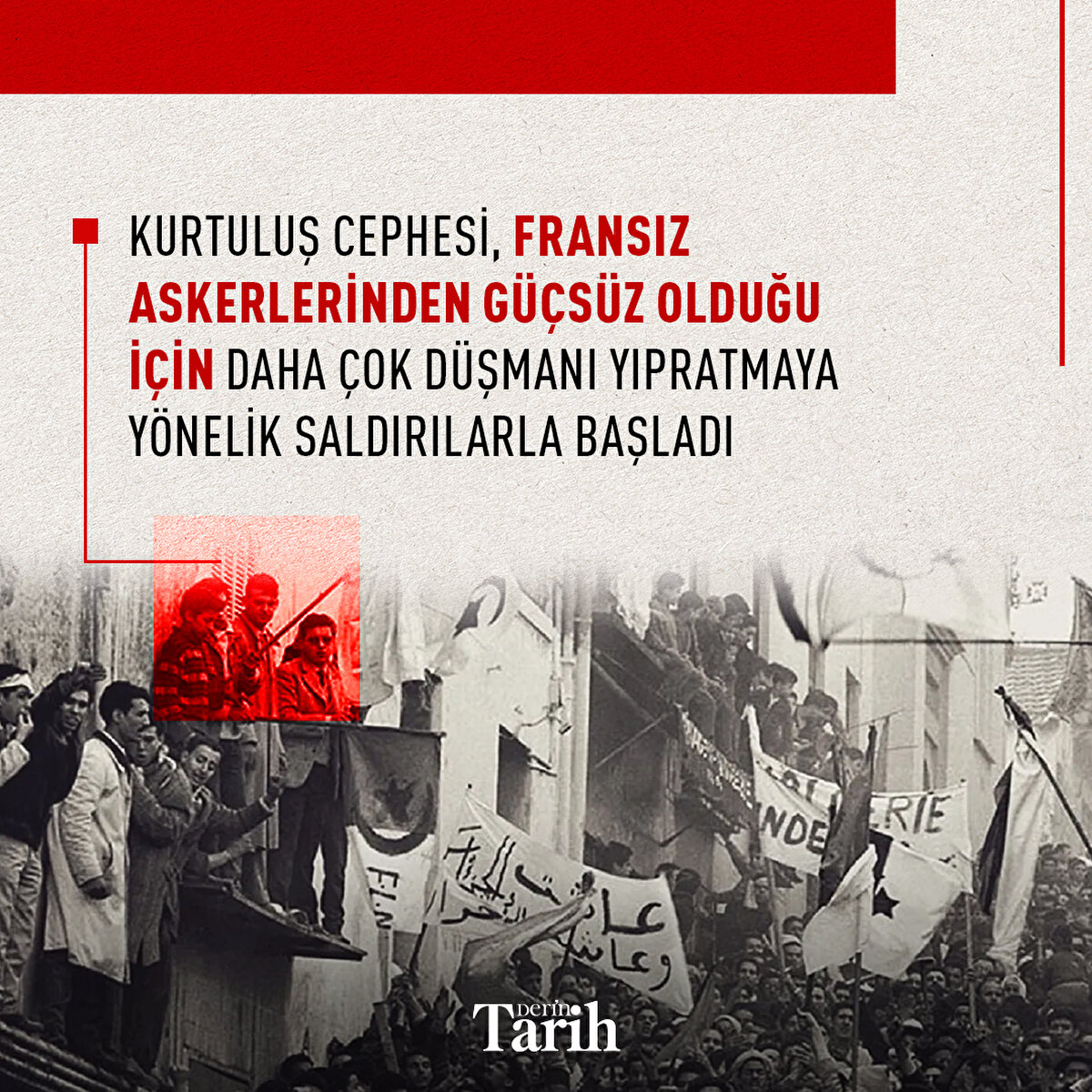 Kurtuluş Cephesi, Fransız askerlerinden güçsüz olduğu için daha çok düşmanı yıpratmaya yönelik saldırılarla başladı