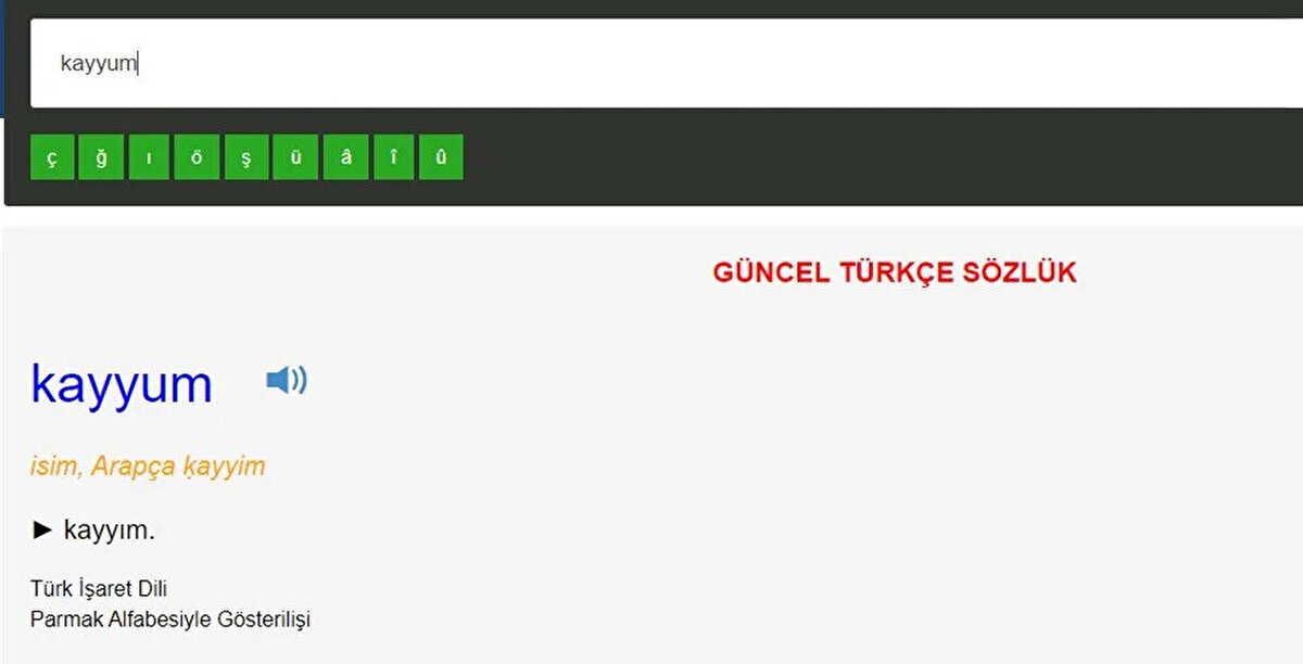 ESKİ<br><br>Kayyum <br><br>GÜNCEL<br><br>Kayyım <br>