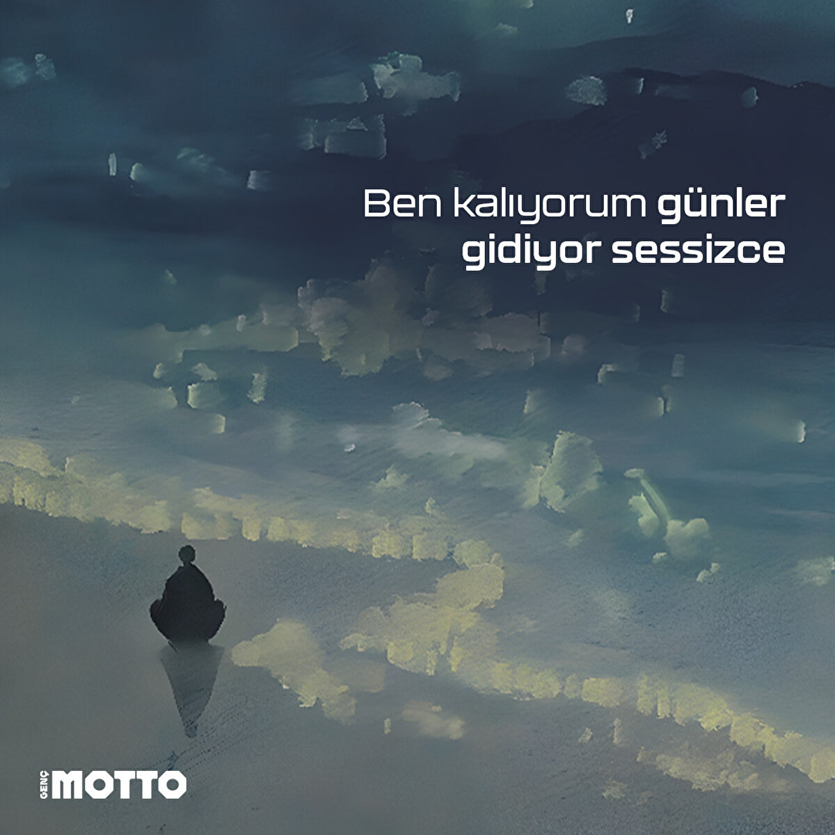 Ben kalıyorum günler gidiyor sessizce