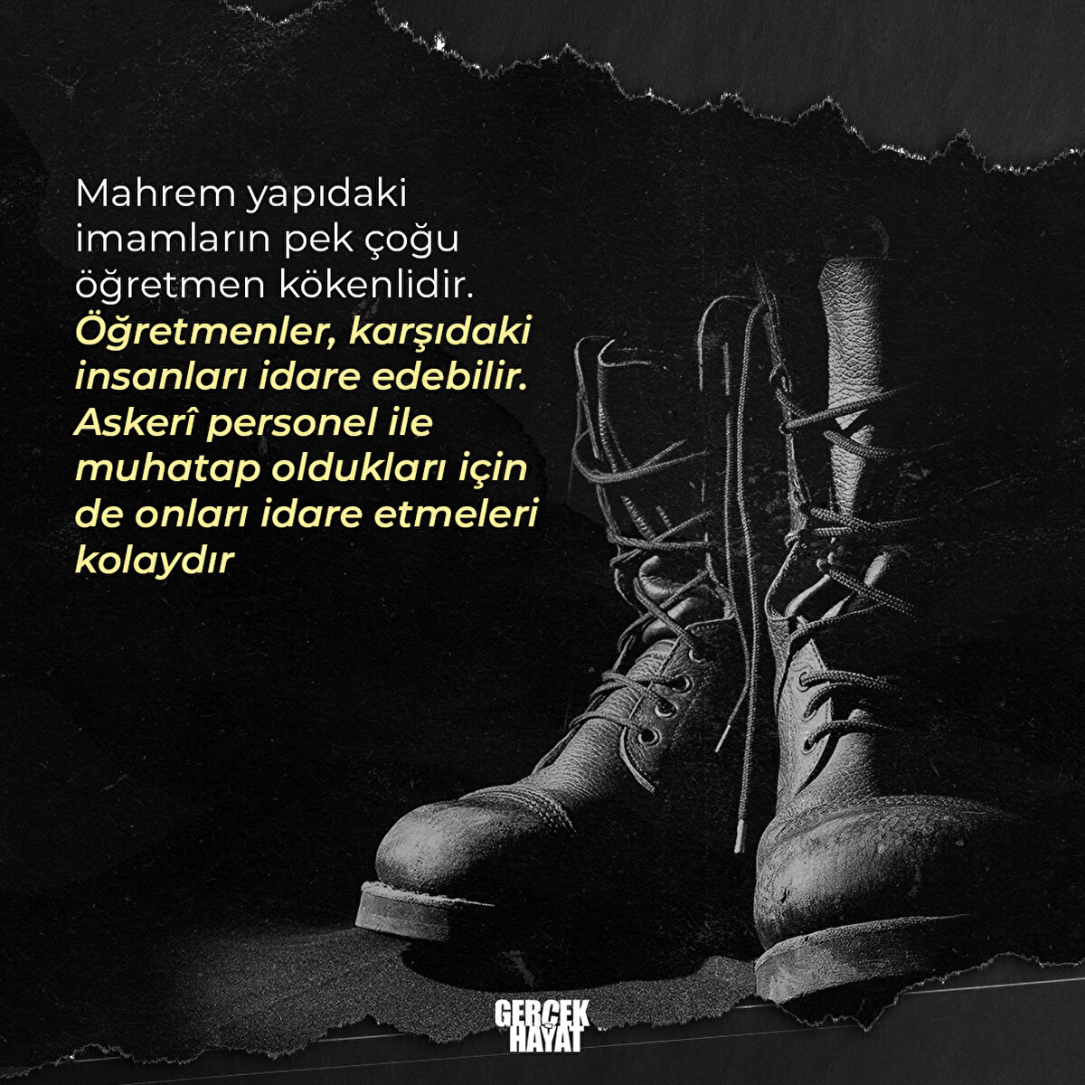 Mahrem yapıdaki imamların pek çoğu öğretmen kökenlidir