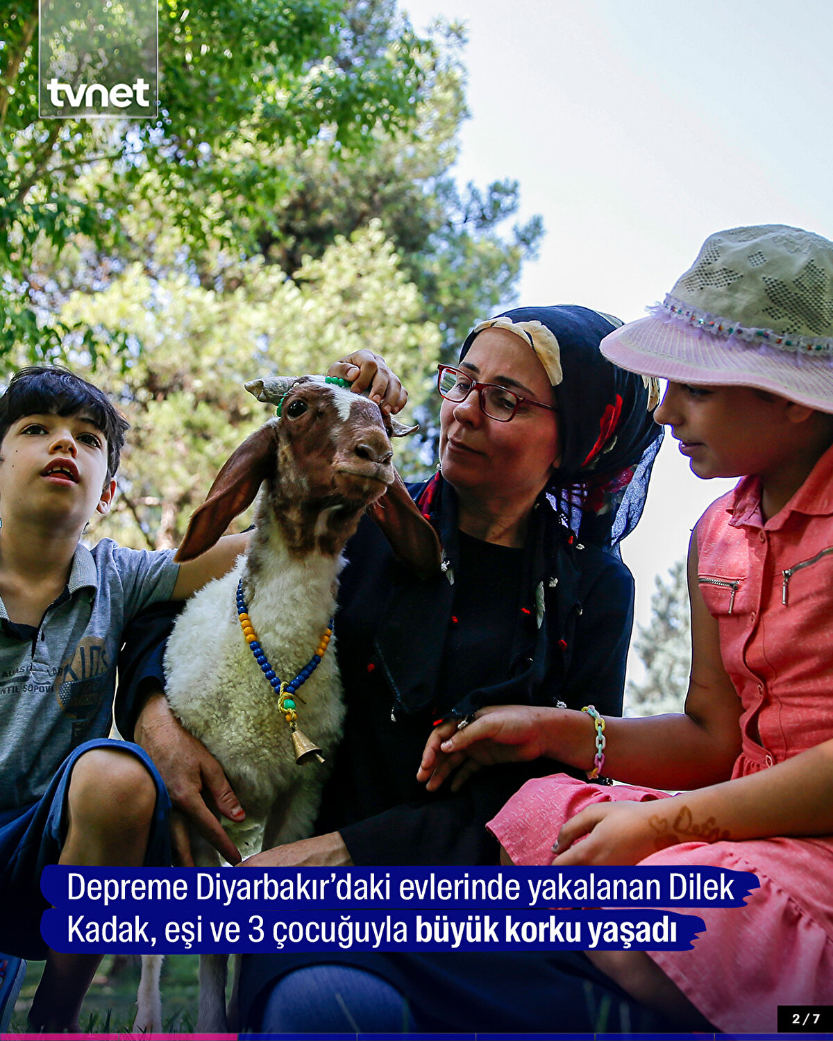 Depreme Diyarbakır’daki evlerinde yakalanan Dilek Kadak, eşi ve 3 çocuğuyla büyük korku yaşadı