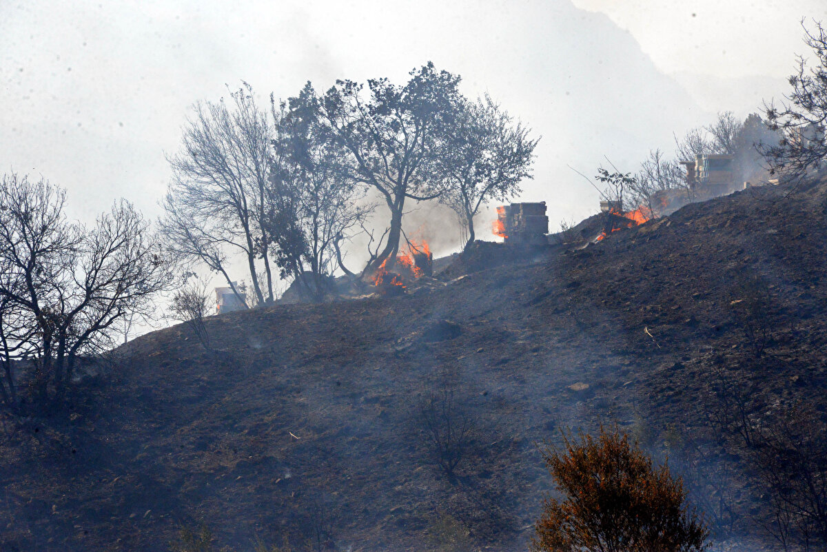 İhbar üzerine bölgeye çok sayıda arazöz, itfaiye ve ilk müdahale aracı ile ekipler sevk edildi.<br><br>