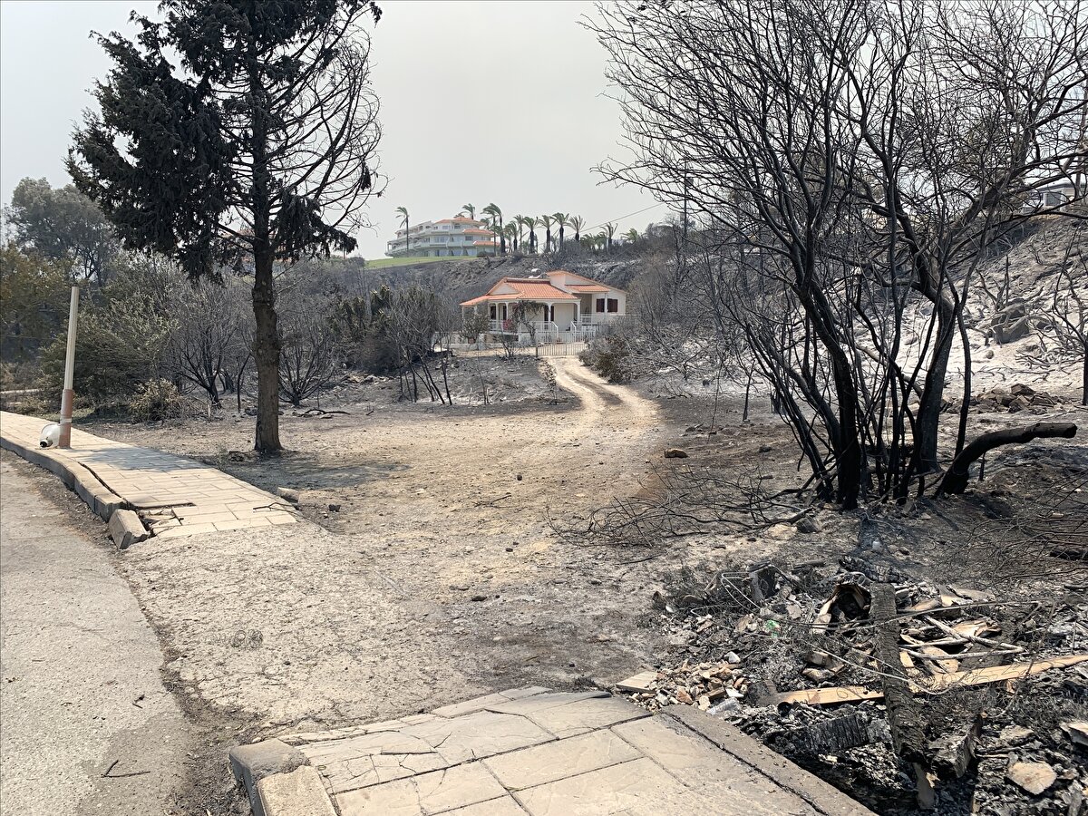 Yunan ordusu da yangın nedeniyle evlerini ve otellerini terk edenleri ağırlamak için Ada'ya çadır kuruyor.<br><br>Yabancılara yardım etmek için Kriz Yönetimi Birimi etkinleştirildi<br><br>Ülkeyi terk etmek isteyen yabancılar için Kriz Yönetimi Biriminin etkinleştirildi.<br><br>Yetkililer, hava sıcaklığının bugün bazı bölgelerde 45 dereceyi bulacağı ülkede "yangın çıkma riskinin çok yüksek olduğuna" dair uyarılarda bulundu.