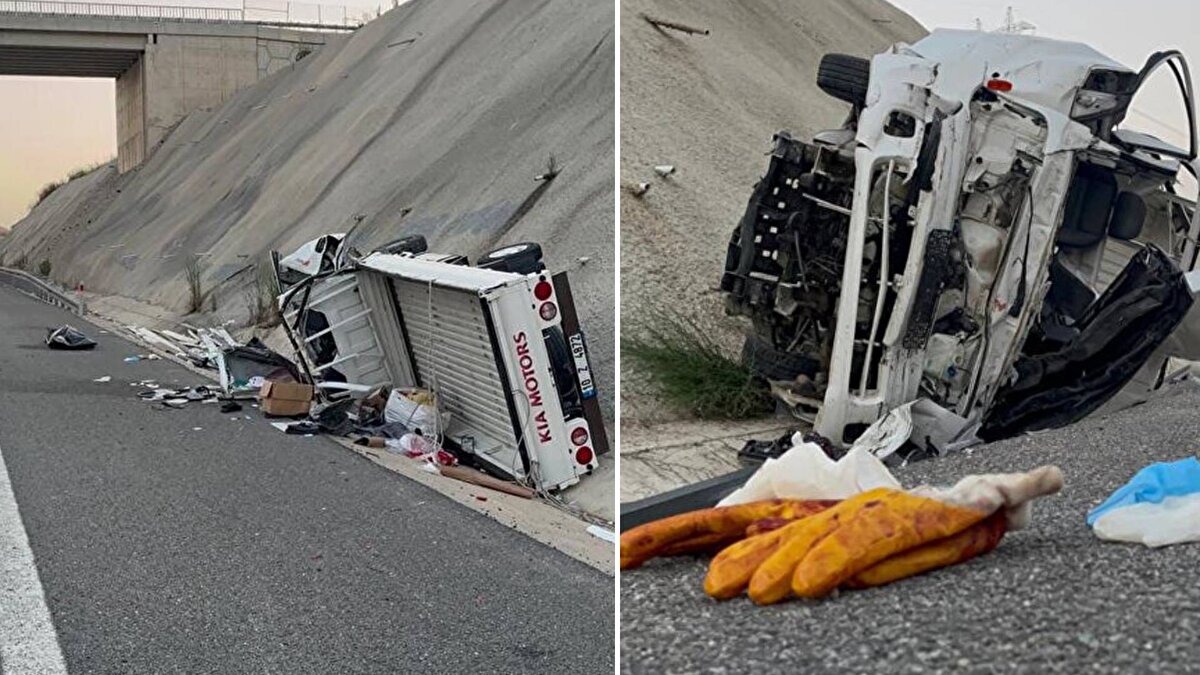 Kaza, saat 18.30 sıralarında İstanbul- İzmir Otoyolu, Subaşı mevkisinde meydana geldi.Bursa'dan İzmir istikametine ilerleyen Cemal Çakır idaresindeki 10 Z 4872 plakalı alüminyum yüklü kamyonet kontrolden çıkarak aynı istikamette seyreden sürücü C.Ç. yönetimindeki 45 AHY 535 plakalı TIR'a arkadan çarptı.