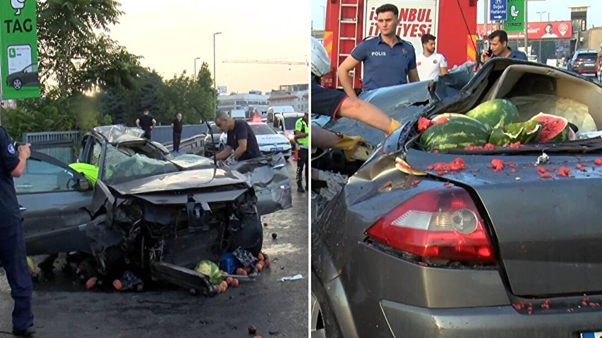 Kaza, saat 06.00 sıralarında Küçükçekmece D-100 Karayolu'nda meydana geldi.