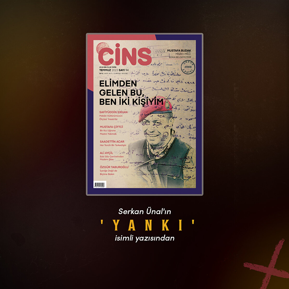 Serkan Ünal'ın 
'Yankı' isimli yazısından 