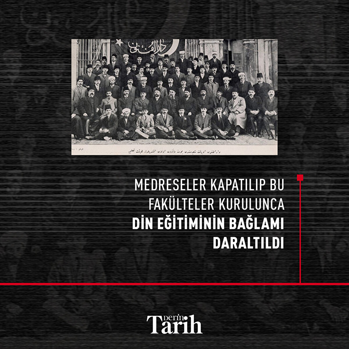  Medreseler kapatılıp bu fakülteler kurulunca din eğitiminin bağlamı daraltıldı