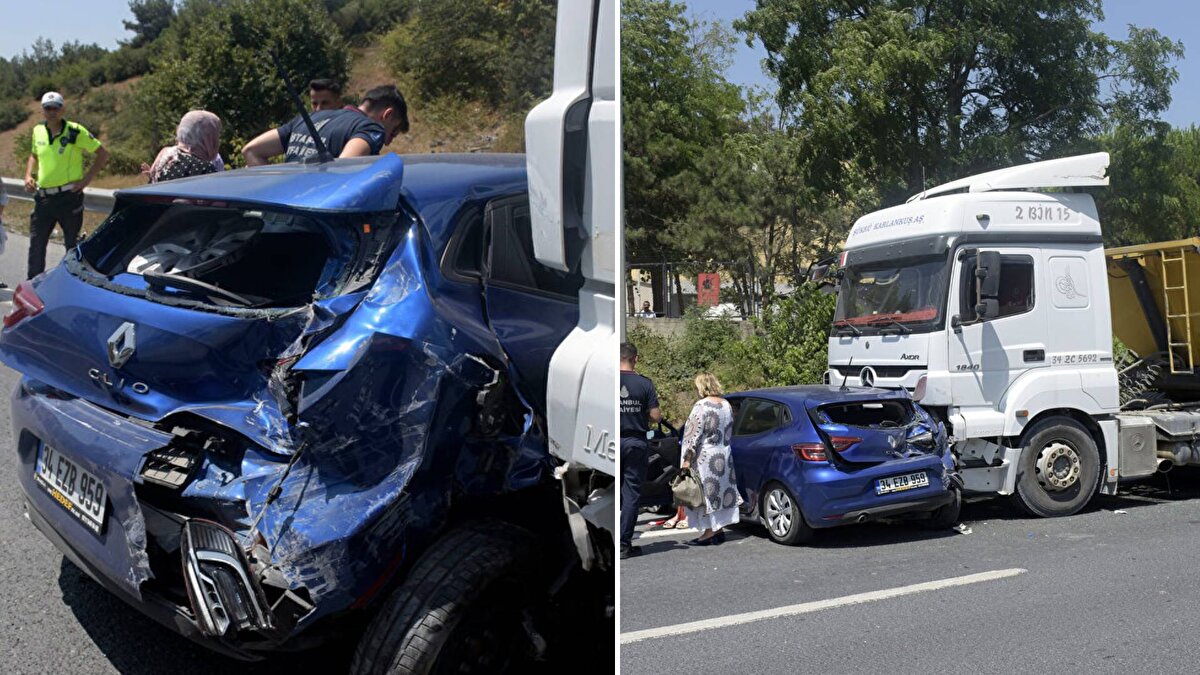 Kaza, E80 Otoyolu Hasdal katılımında 12.45 sıralarında meydana geldi.