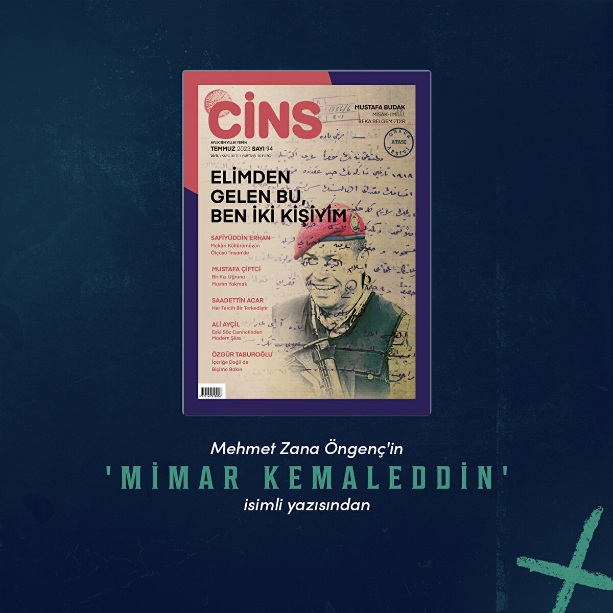 Mehmet Zana Öngenç'in 'Mimar Kemaleddin' isimli yazısından 