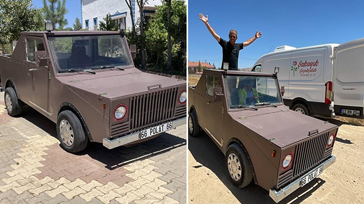 Avusturya'da 40 yıl inşaat işlerinde çalışıp 7 yıl önce Sarıkaya ilçesi Yukarısarıkaya köyüne dönen Polat, evinin bahçesinde kurduğu atölyede, hobi olarak metal ve ahşaptan oyuncak ile günlük işlerde kullanılabilecek çeşitli eşyalar üretiyor.