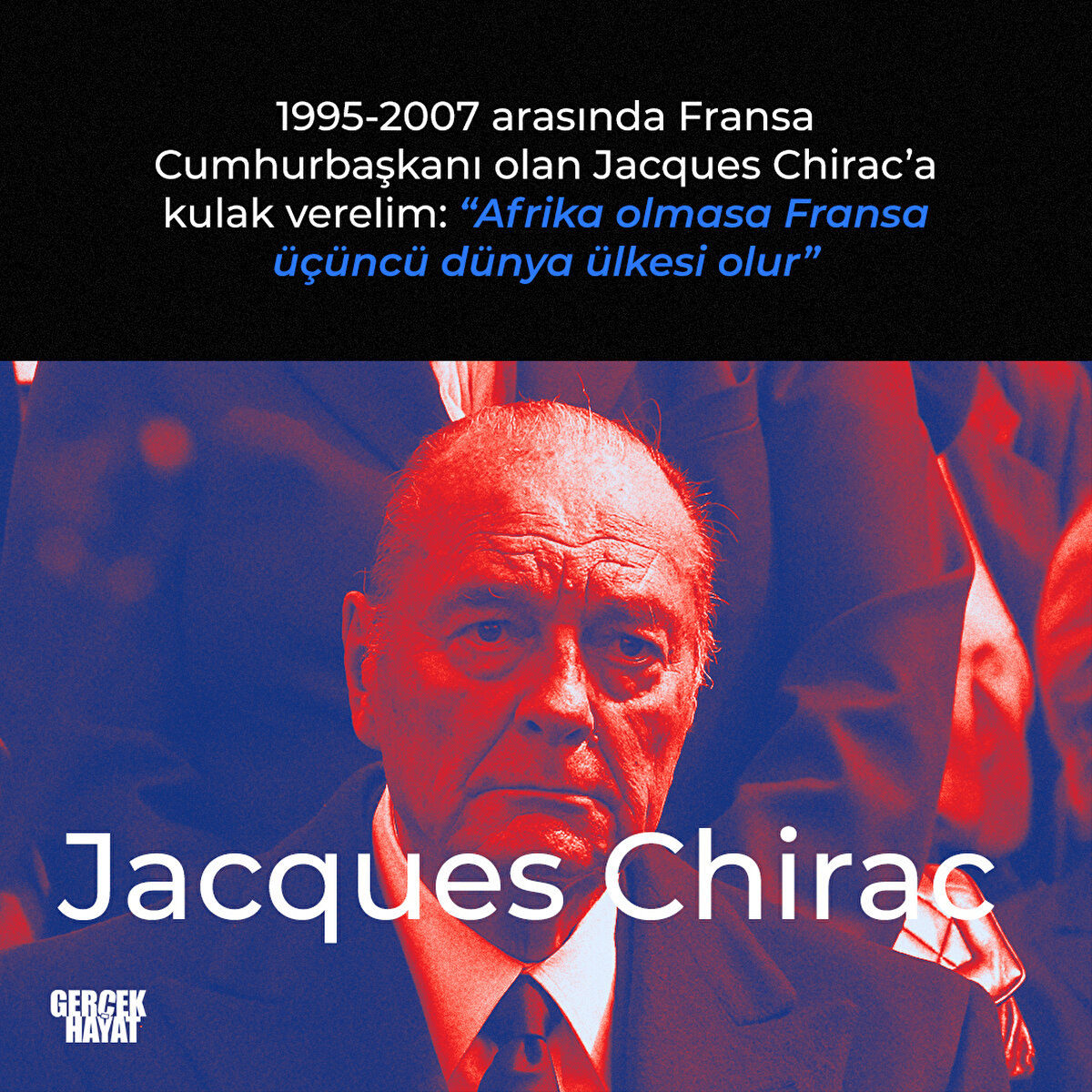 “Afrika olmasa Fransa üçüncü dünya ülkesi olur”