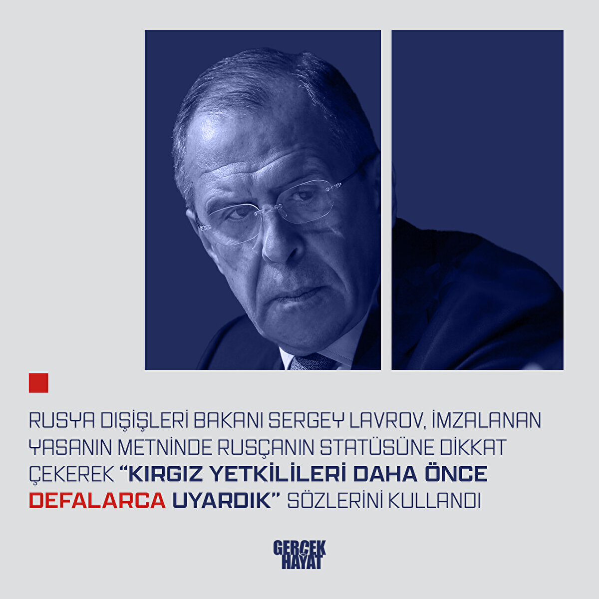 Lavrov, “Kırgız yetkilileri daha önce defalarca uyardık” dedi