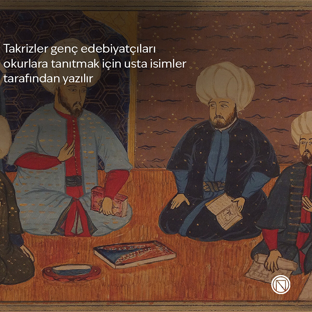 Takrizler genç edebiyatçıları okurlara tanıtmak için usta isimler tarafından yazılır