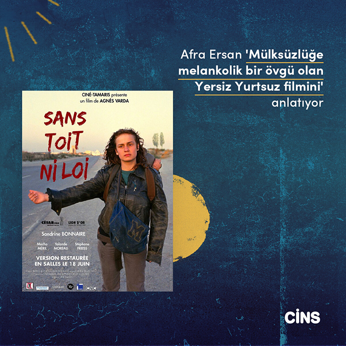 Afra Ersan 'M&#252;lks&#252;zl&#252;ğe melankolik bir &#246;vg&#252; olan Yersiz Yurtsuz filmini' anlatıyor 