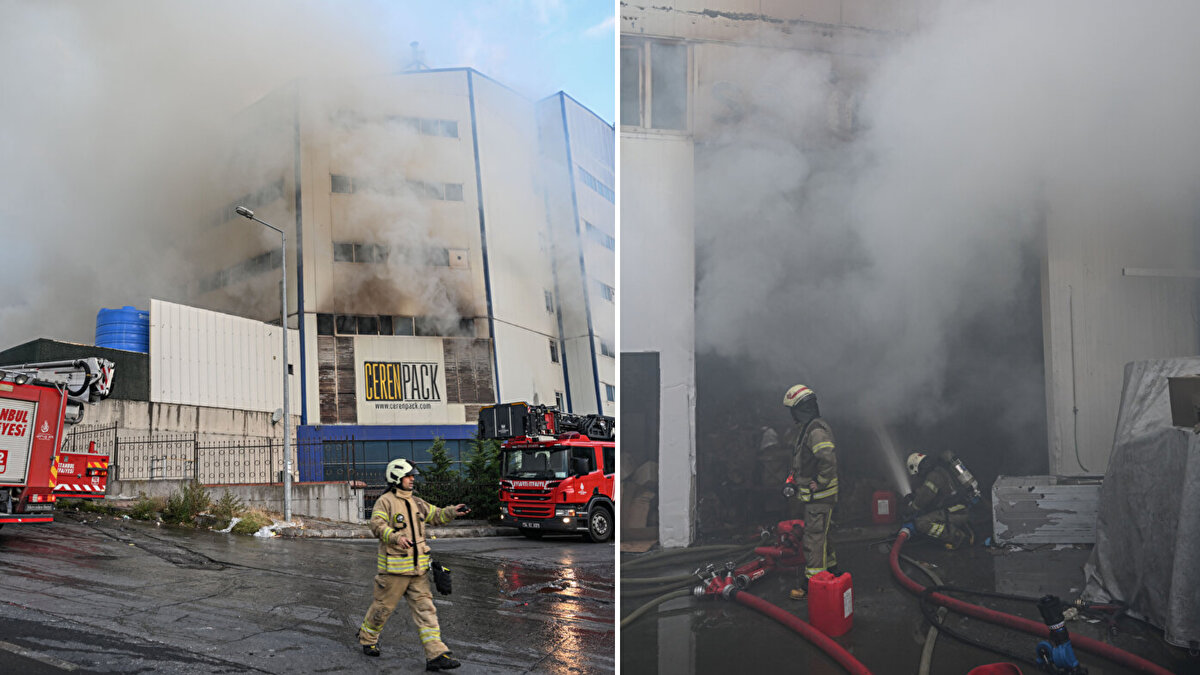 Yassıören Mahallesi'ndeki Akpınar Sanayi Bölgesi Bayındır Caddesi'nde 5 bin metrekare alana kurulu 4 katlı cam üretim tesisinde henüz belirlenemeyen nedenle yangın çıktı.<br>