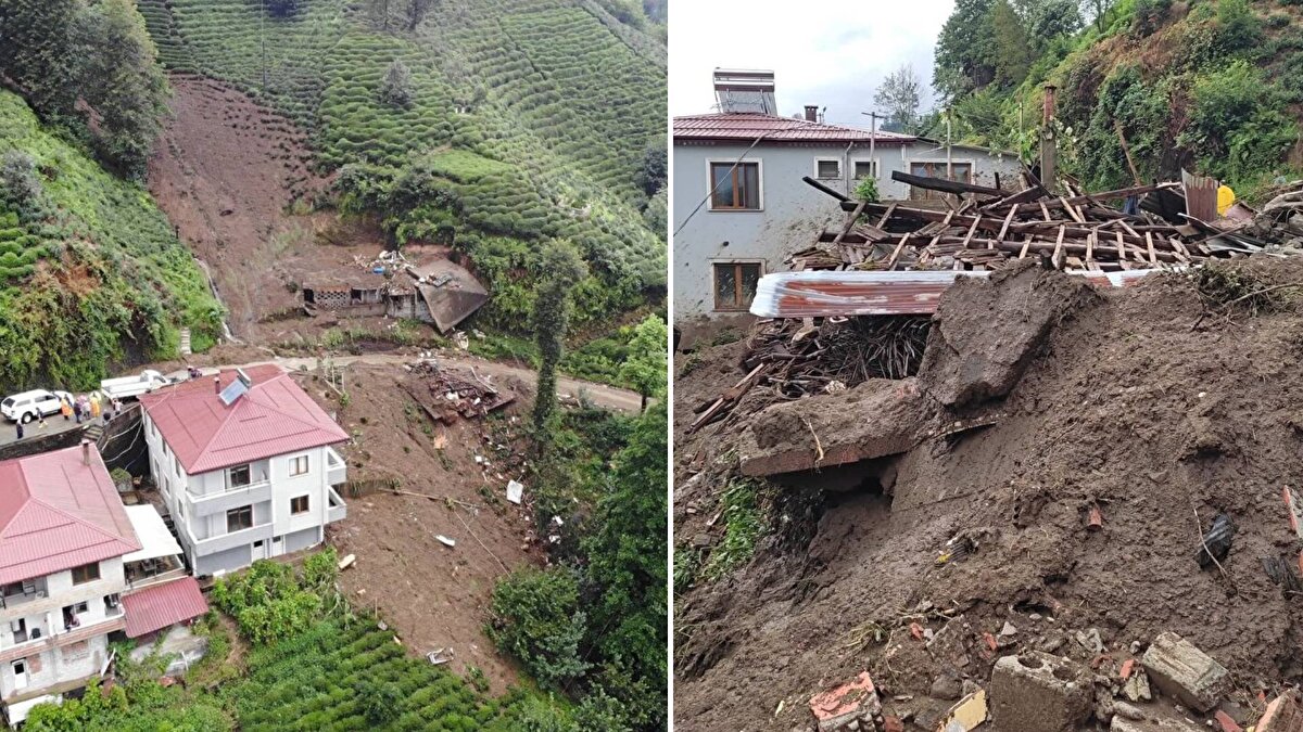 Çayeli ve Güneysu ilçelerinde önceki gün metrekareye düşen 206 kilogram yağışla birlikte bölgede taşkın ve heyelanlar yaşandı. 