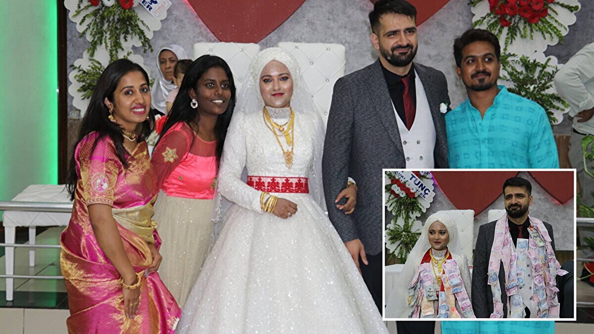 Ailelerin de izin vermesiyle bir hafta önce Hindistan'da Hint gelenek ve göreneklerine göre düğün yapan çiftin, ikinci düğünü Batman'da bir düğün salonunda yapıldı.