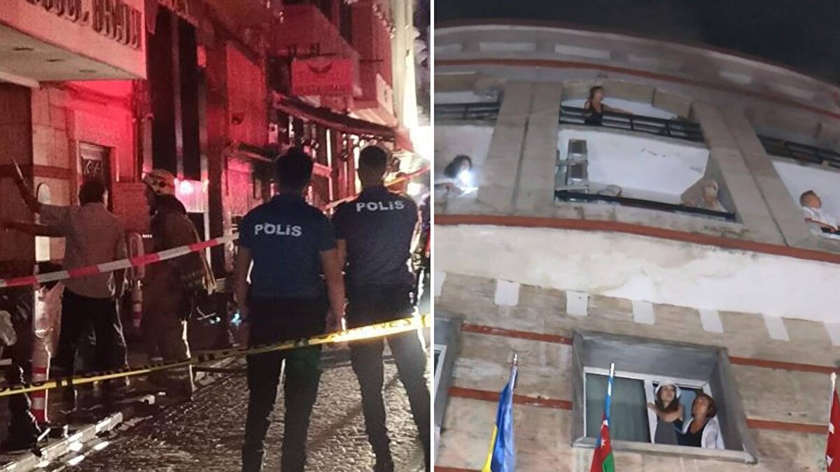 Yangın saat 05.00 sıralarında Fatih Binbirdirek Mahallesi Klodfarer Caddesi'ndeki bir otelin elektrik panosundan çıktı.