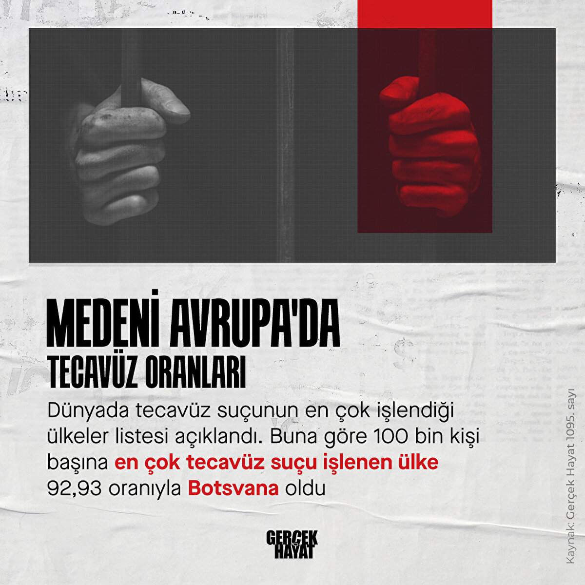 Dünyada tecavüz suçunun en çok işlendiği ülkeler listesi açıklandı