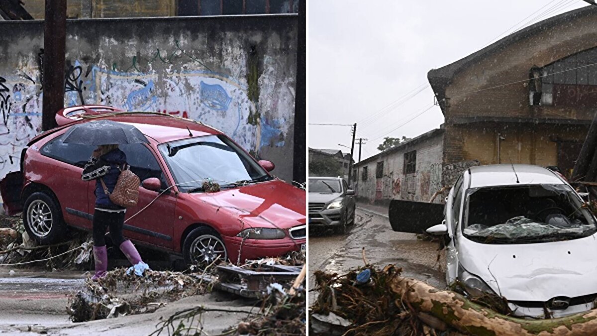 Yunanistan ülkede bugüne dek hiç görülmemiş yoğun yağışlarla karşı karşıya kaldı.