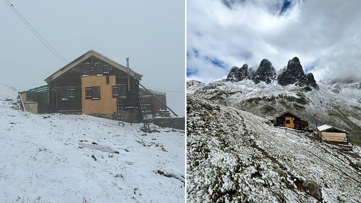 Bölgede etkili olan kar yağışı sonrası ortaya güzel görüntüler çıktı.
