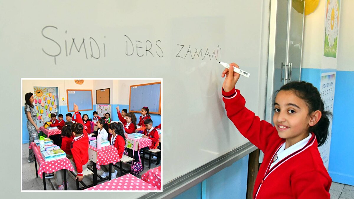 Öğrenciler, öğretmenler ve veliler, sabah saatlerinden itibaren okulun ilk günü heyecanını yaşadı.