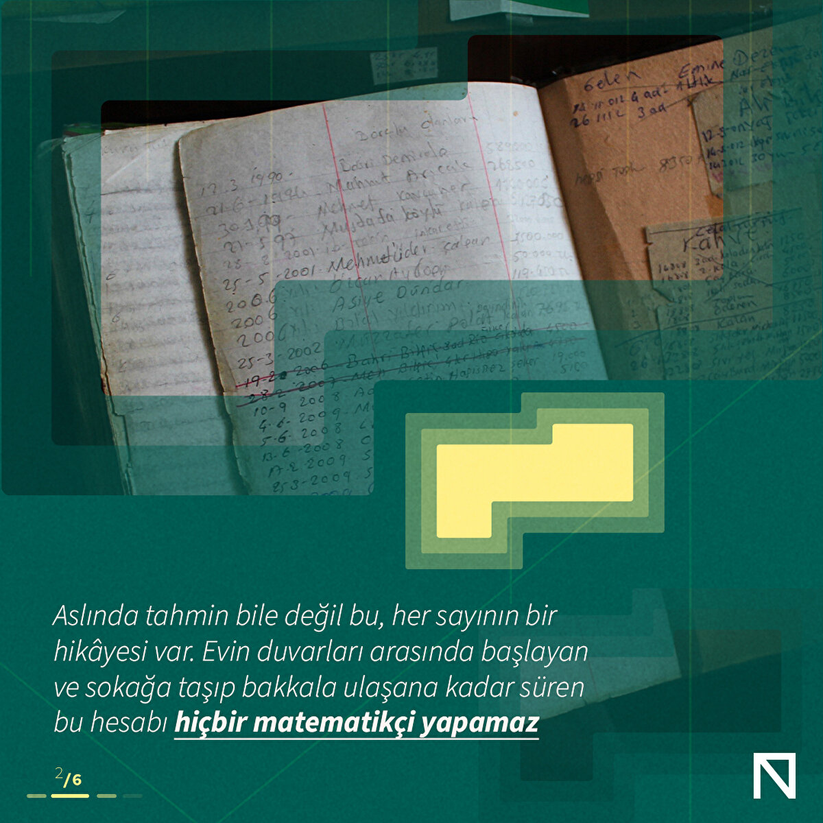Aslında tahmin bile değil bu, her sayının bir hikâyesi var. Evin duvarları arasında başlayan ve sokağa taşıp bakkala ulaşana kadar süren bu hesabı hiçbir matematikçi yapamaz
