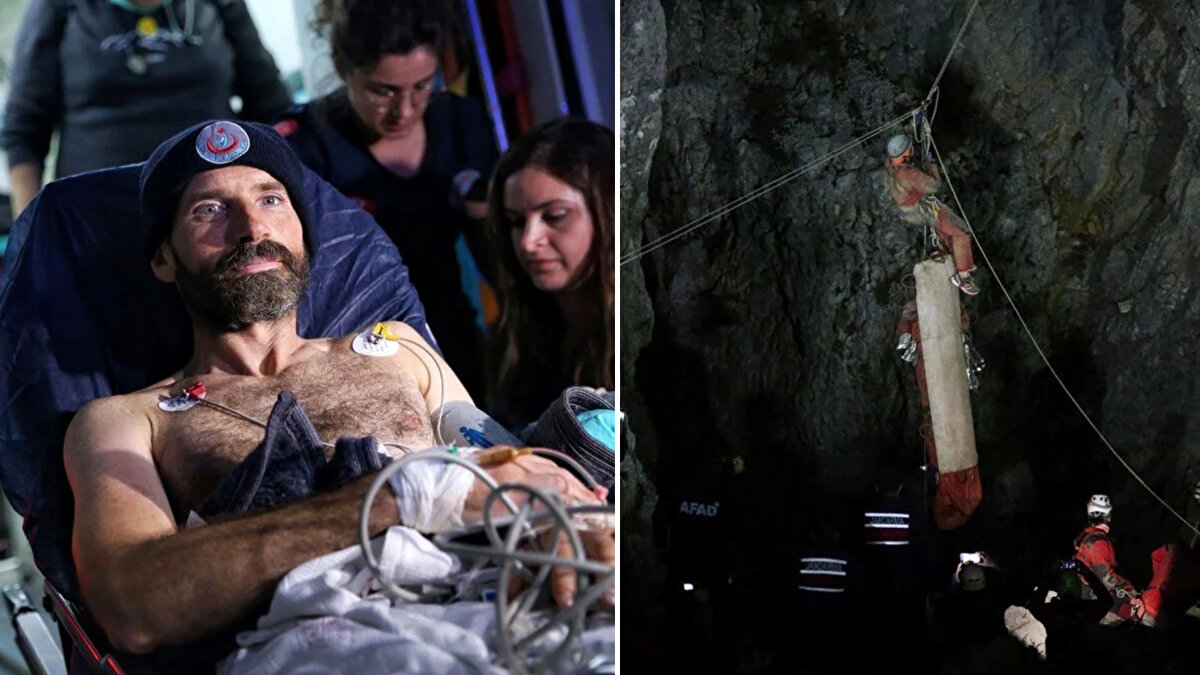 Mersin'deki Morca Mağarası'nda araştırma yaparken 1200 metre derinlikte mide kanaması geçiren ABD'li dağcı Mark Dickey'i kurtarma çalışmasında mutlu sona ulaşıldı. 
