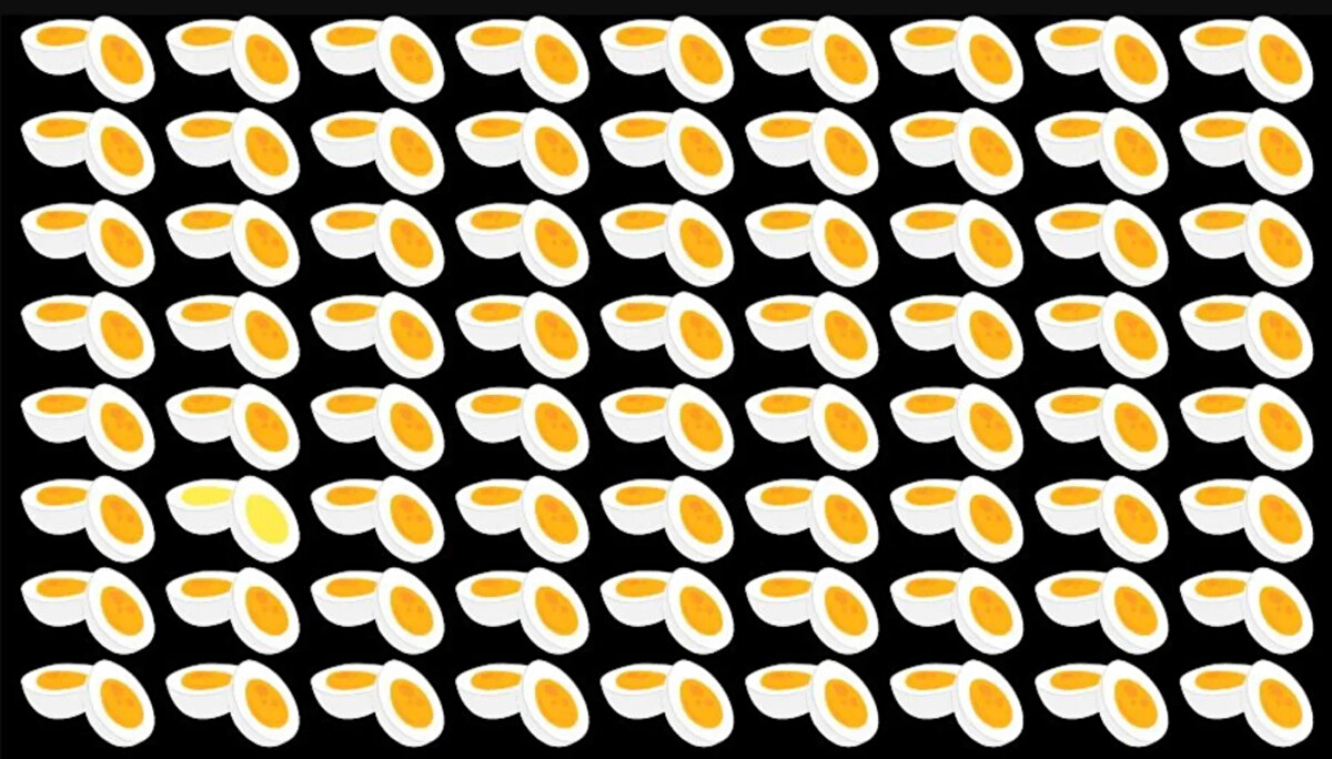 Optik illüzyonlu bir zeka testi ile daha sizlerleyiz. beynin sınırlarını zorlayan bu testte resimdeki farklı olan haşlanmış yumurtayı yalnızca yüksek IQ'su olanlar 10 saniyede buluyor. <br><br>Optik illüzyonlu zeka testlerinde amaç farklı olan nesneyi kısa sürede ayırt etmektir. Bu gibi testlerde farklı olanı bulmayı ne kadar kısa sürede başardığınız görsel zekanız ile ilişkilidir. <br><br>Yukarıda yer alan görselde haşlanmış yumurtalar bulunuyor. İçlerinden biri ise diğerlerinden farklı. Sizlerden istenen farklı haşlanmış yumurtayı 10 saniyede bulmanız. Kendine güvenenler için süre şimdi başlıyor. <br><br>Resimdeki farklı haşlanmış yumurtayı bulamayanlar haberimizin sonraki sayfasından doğru yanıta ulaşabilirler.