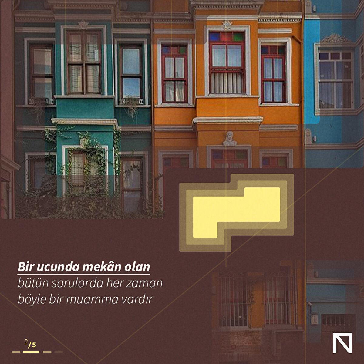 Bir ucunda mekân olan bütün sorularda her zaman böyle bir muamma vardır