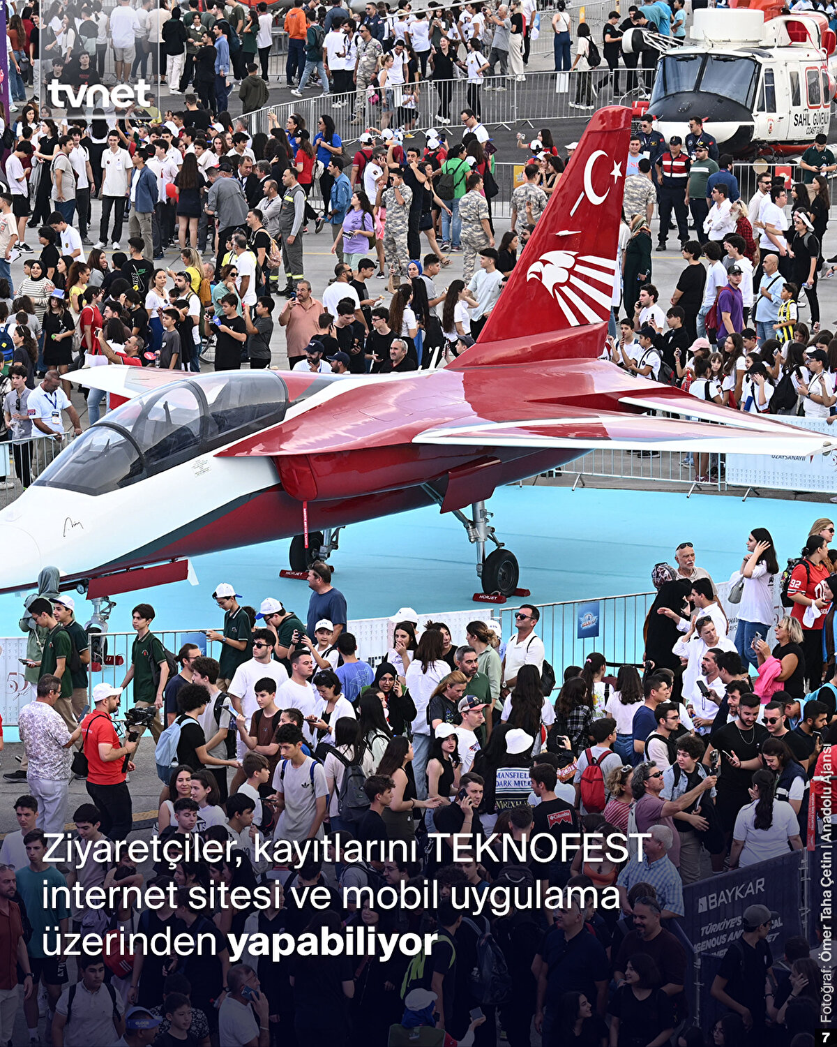 Ziyaretçiler, kayıtlarını TEKNOFEST internet sitesi ve mobil uygulama üzerinden yapabiliyor