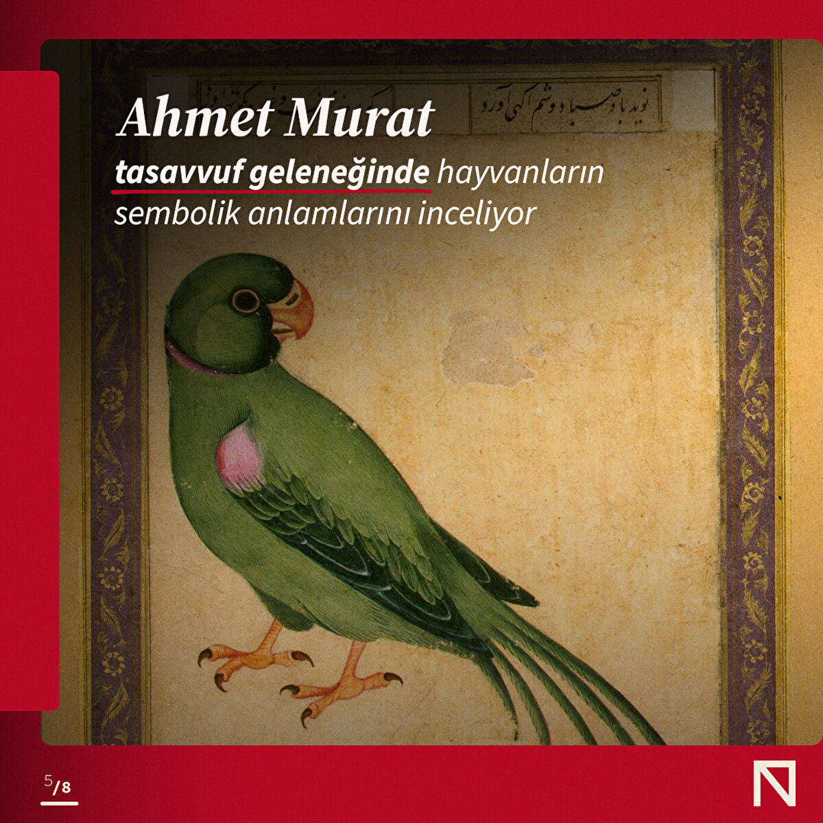 Ahmet Murat, tasavvuf geleneğinde hayvanların sembolik anlamlarını inceliyor