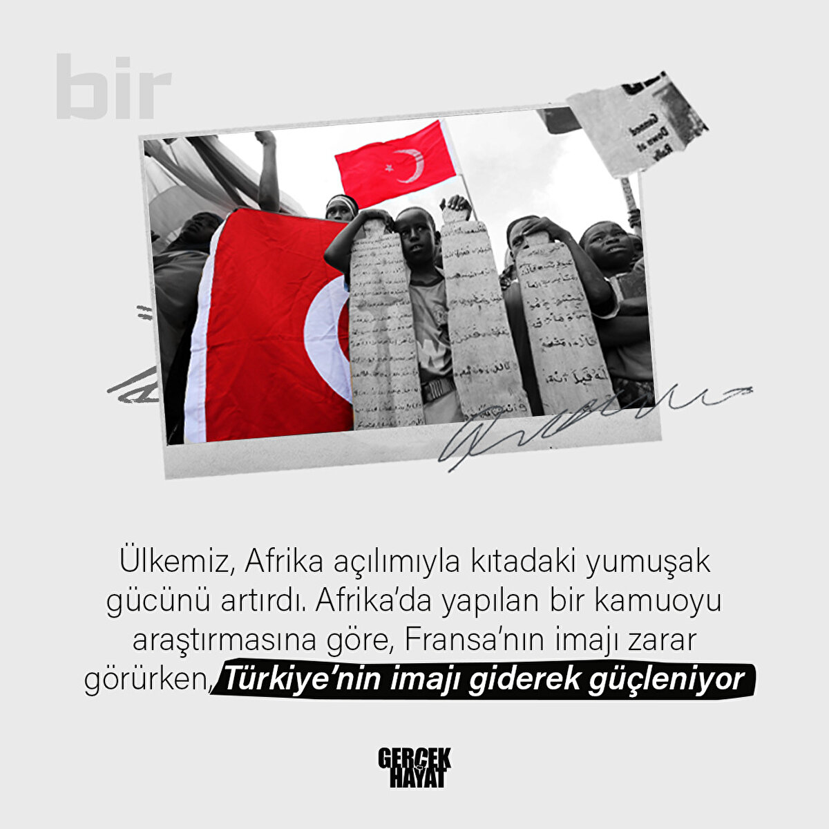 Afrika’da yapılan bir kamuoyu araştırmasına göre, Fransa’nın imajı zarar görürken, Türkiye’nin imajı giderek güçleniyor
