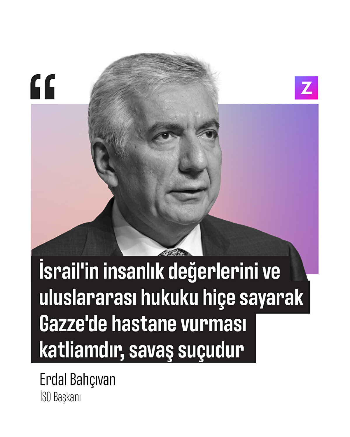 İSO Başkanı Erdal Bahçıvan