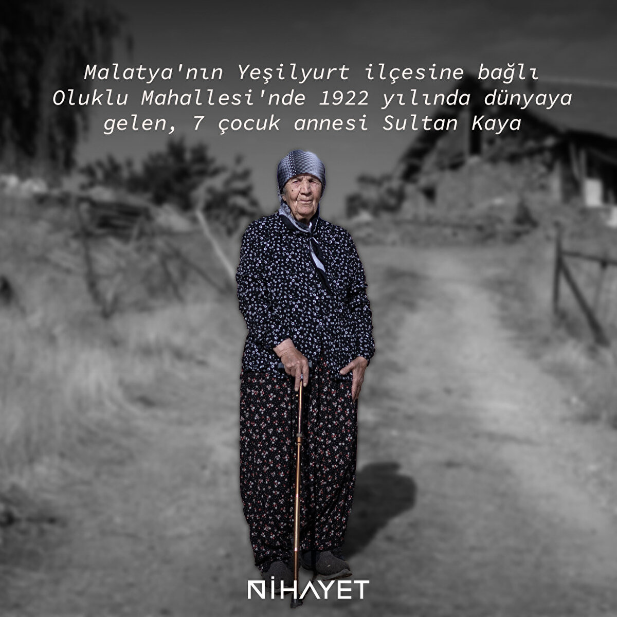 Malatya'nın Yeşilyurt ilçesine bağlı Oluklu Mahallesi'nde 1922 yılında dünyaya gelen, 7 çocuk annesi Sultan Kaya