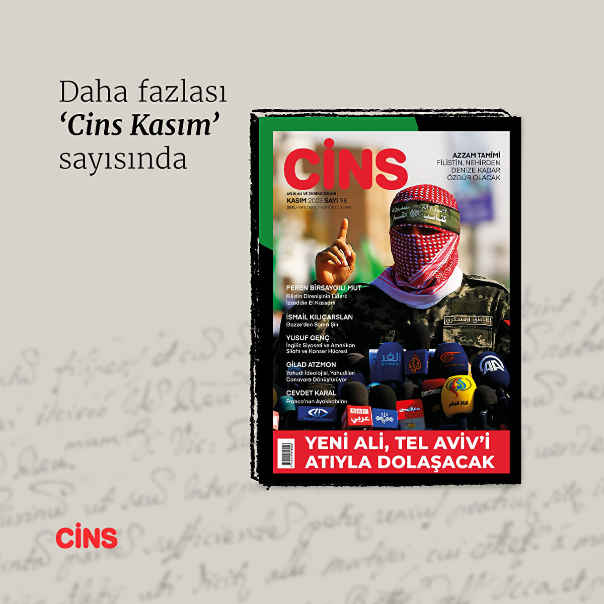 Daha fazlası Cins Kasım sayısında 