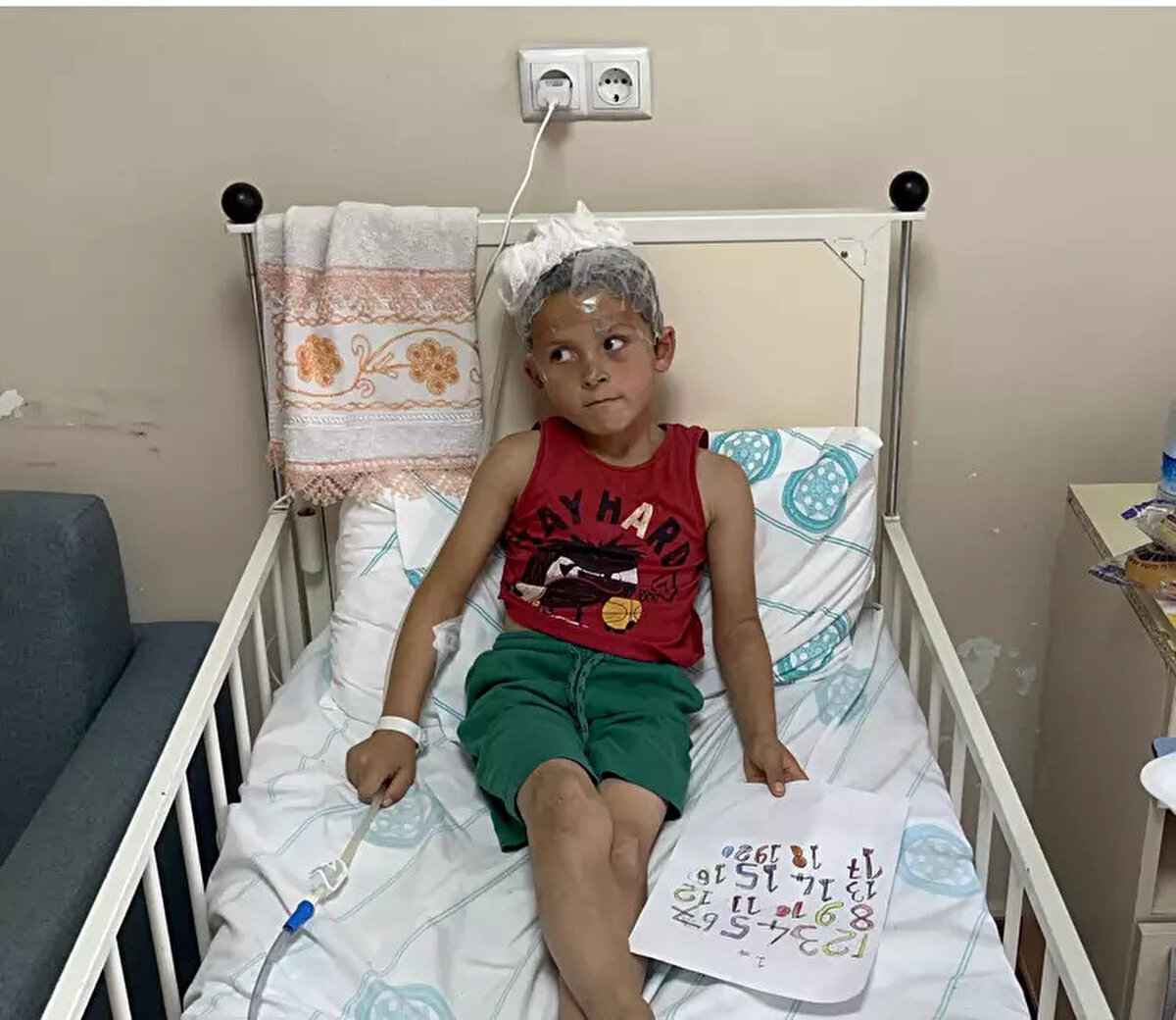 Bu sırada Emir'in yanına gelen sokak köpekleri, elindeki ekmeği almaya çalıştı. Ekmeği vermeyince sokak köpekleri Emir'e saldırdı. Sesleri duyup dışarı çıkan aile, köpekleri uzaklaştırdı.