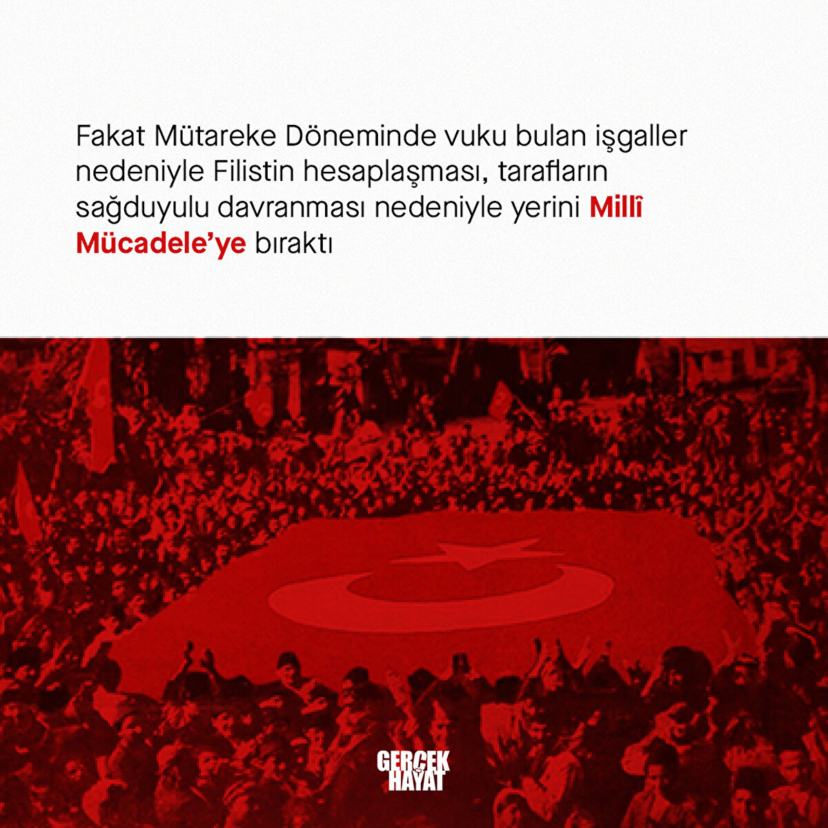  Filistin hesaplaşması, tarafların sağduyulu davranması nedeniyle yerini Millî Mücadele’ye bıraktı