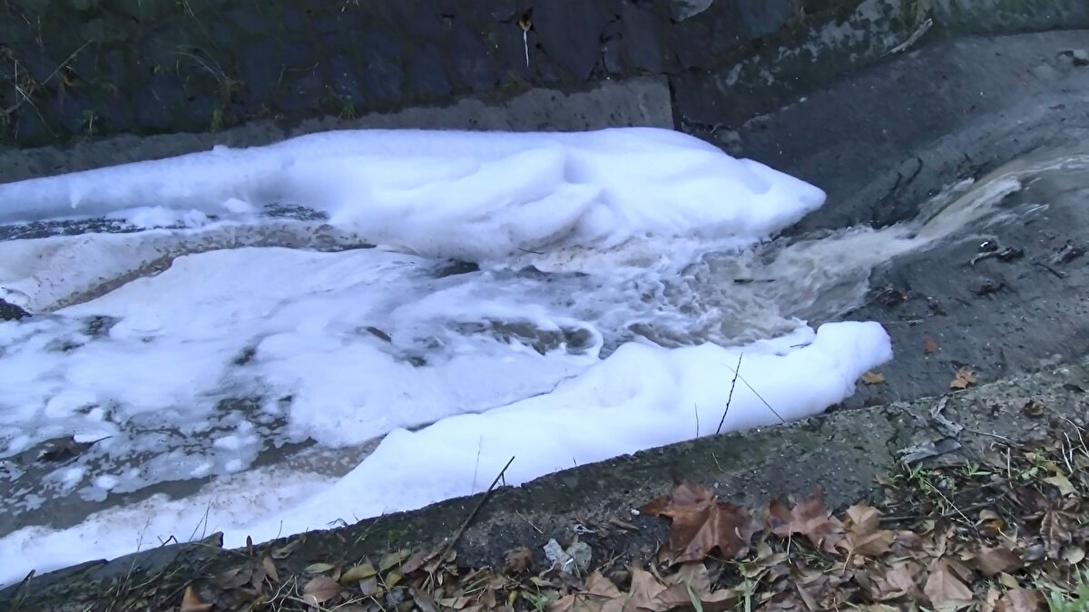 Esenyurt Haramidere'ye karıştığı iddia edilen kimyasallar, suda köpüklerin oluşmasına neden oldu. Çevrede yaşayanlar, dereden zaman zaman kötü kokuların yayıldığını öne sürerek, sorunun çözülmesini istedi. Boya ve plastik gibi ağır sanayi fabrikaları önünden geçen derede oluşan köpükler, görüntülere yansıdı.